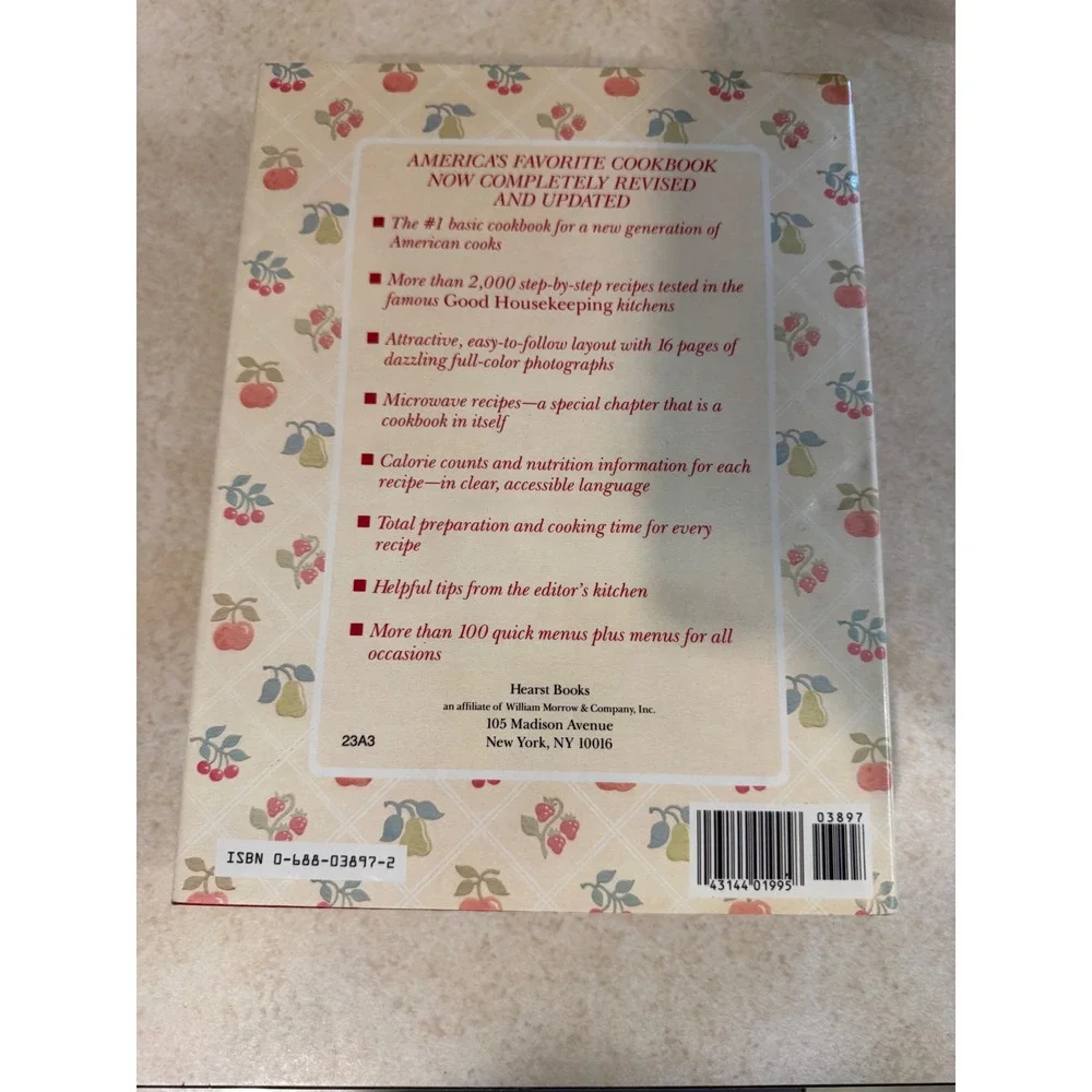 The New Good Housekeeping Cookbook 1986 Hardcover First Edition 0688038972